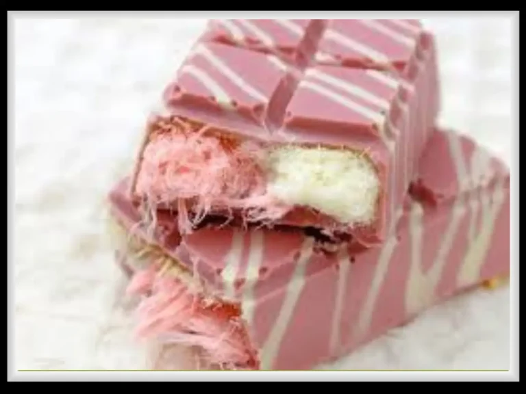Sliced Angel Hair Chocolate Bar showing angel hair threads
