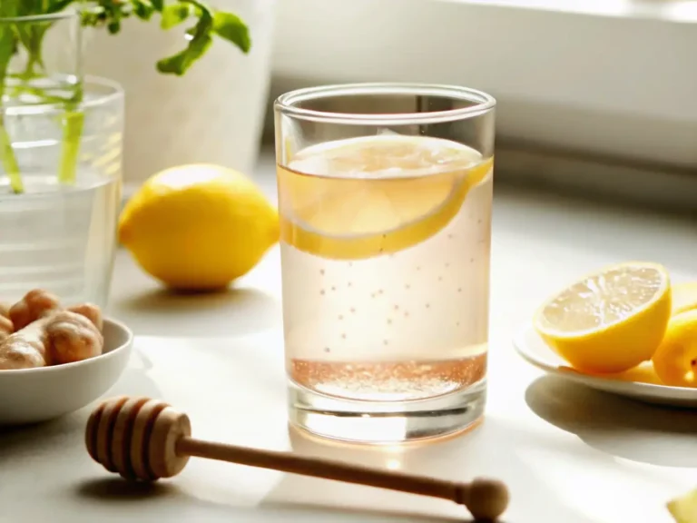 Pink Salt Recipe detox drink with lemon and Himalayan salt