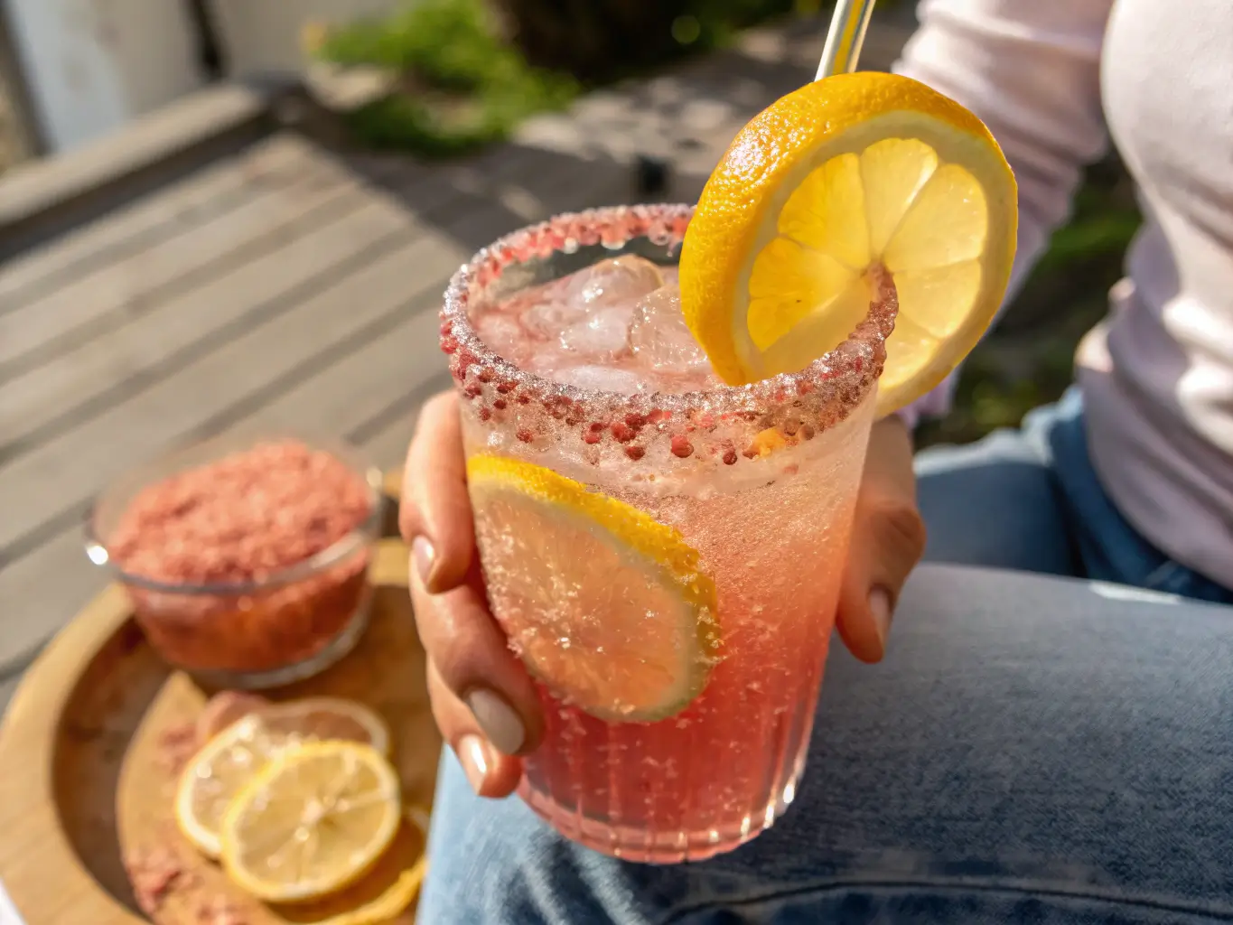 Pink Salt Trick Recipe detox drink with lemon and Himalayan salt
