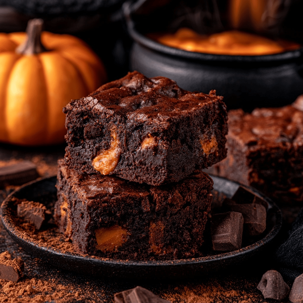Bubbling Witch’s Cauldron Brownies for Halloween