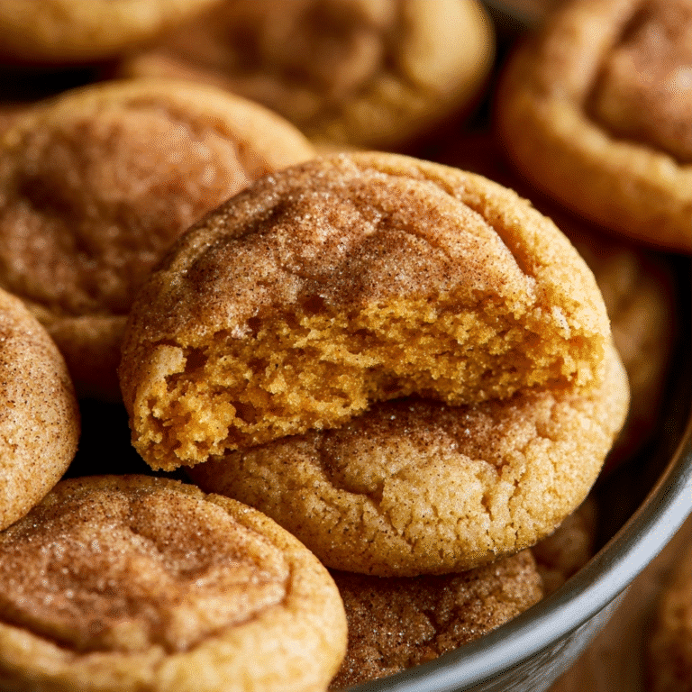 Chewy Pumpkin Snickerdoodle Cookies Recipe