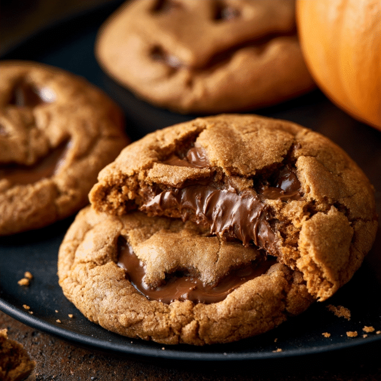 Milk Chocolate Stuffed Jack-O’-Lantern Cookies