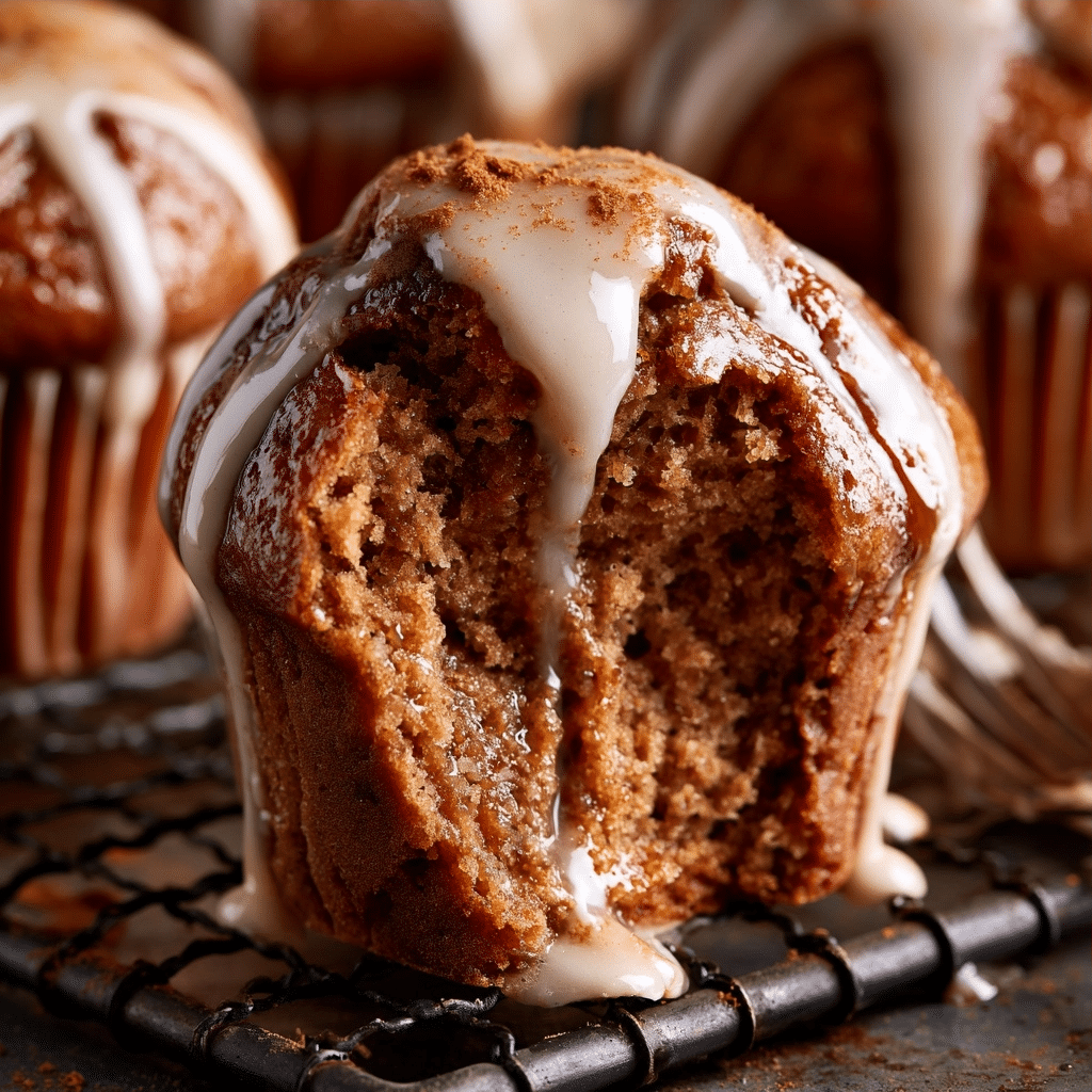 Glazed Gingerbread Muffins for Every Season