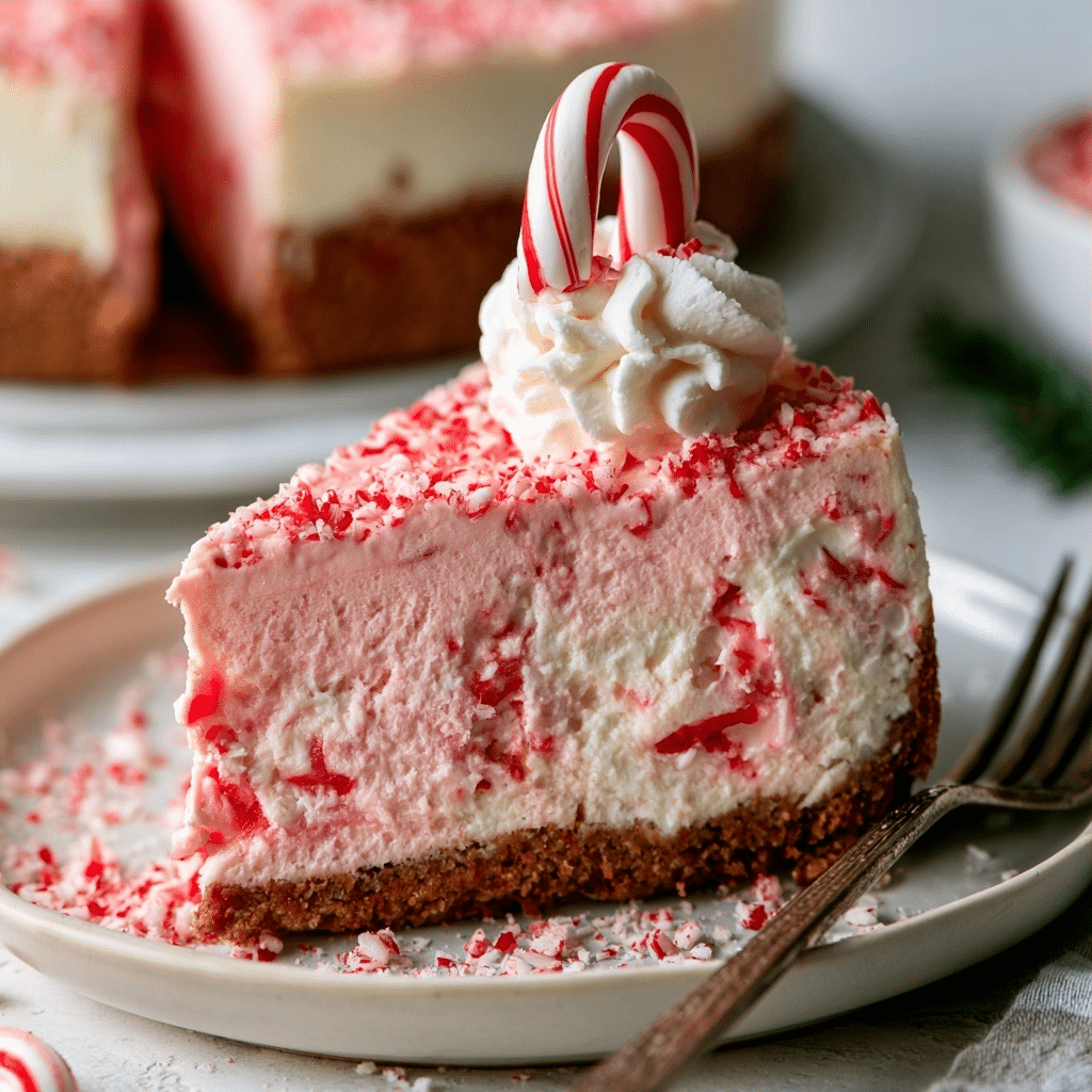 Candy Cane No Bake Cheesecake Recipe For The Holidays
