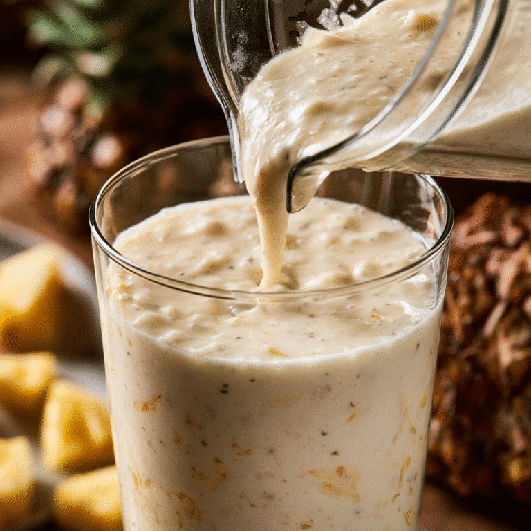 Pina Colada Breakfast Smoothie: Tropical Morning Fuel