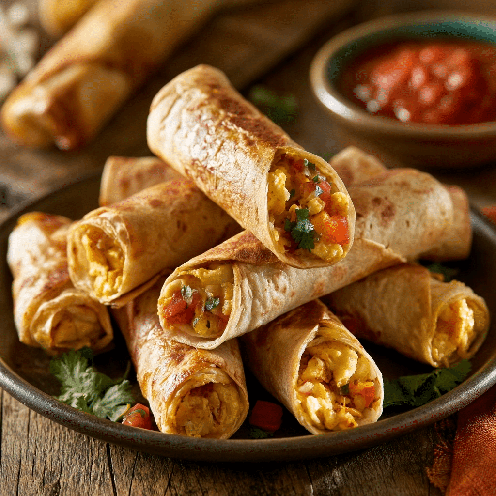 Crispy Breakfast Taquitos for Busy Mornings