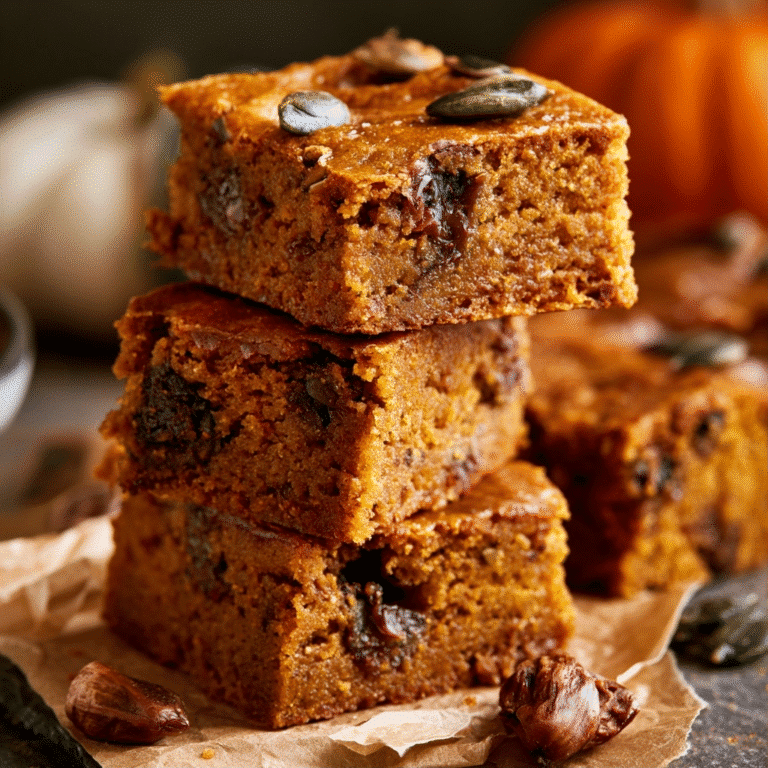 Easy Homemade Pumpkin Blondies Recipe